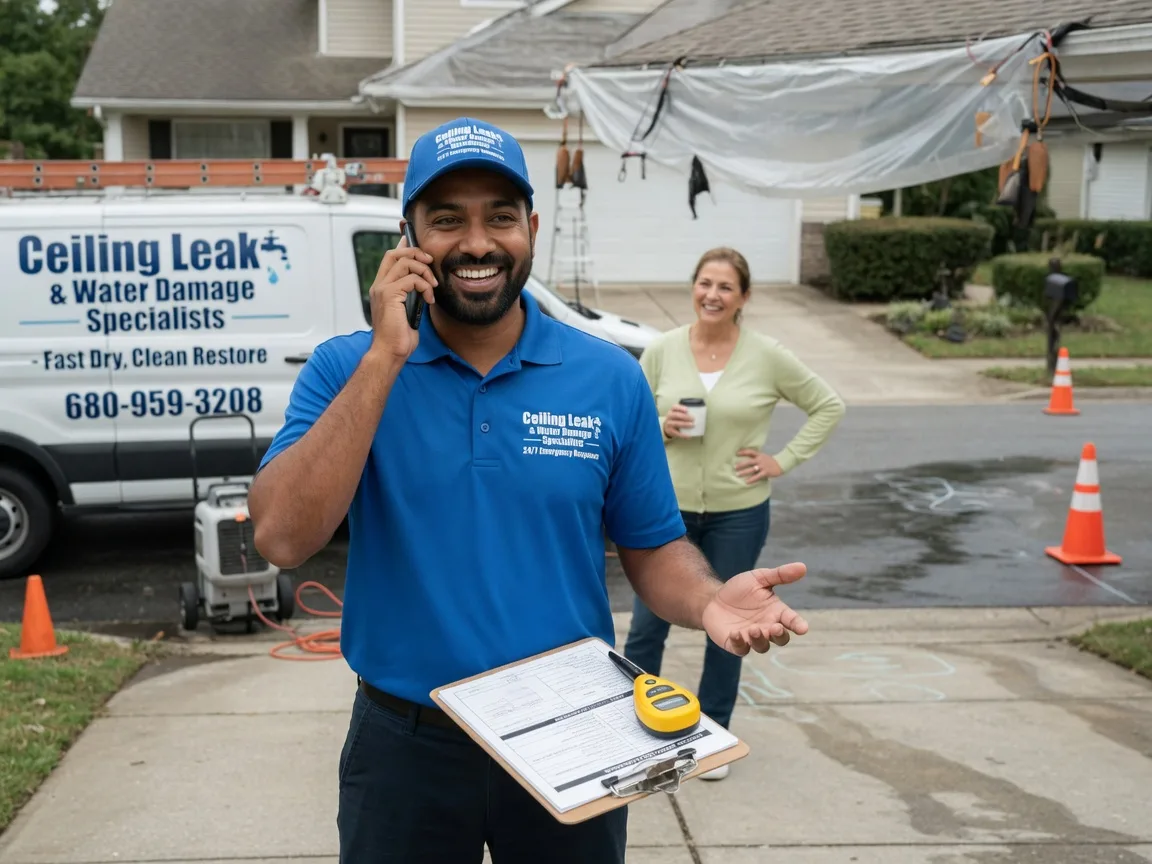 Ceiling Leak Cleanup Bolckow, MO FAQs